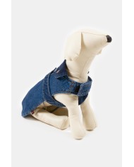 CAPPOTTINO PER CANI TG. MEDIO / GRANDE IN DENIM E VELLUTO