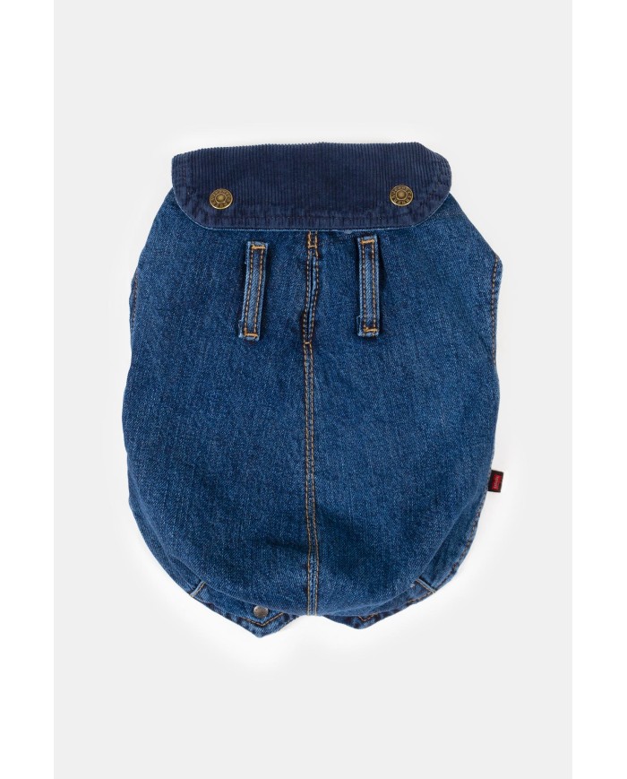 CAPPOTTINO PER CANI TG. MEDIO / GRANDE IN DENIM E VELLUTO