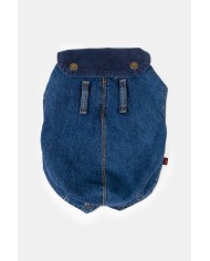 CAPPOTTINO PER CANI TG. MEDIO / GRANDE IN DENIM E VELLUTO