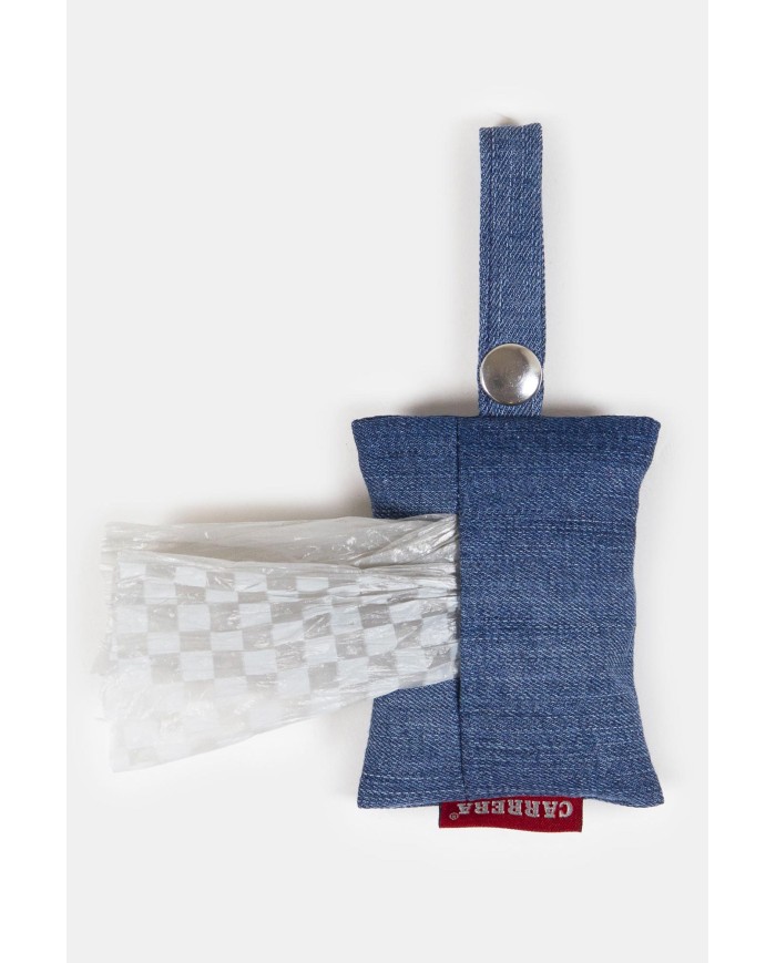 PORTA SACCHETTI PER ANIMALI IN DENIM RIUTILIZZATO