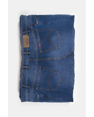 CUSCINO PER CANI SFODERABILE IN DENIM RICICLATO 80 x 60 cm
