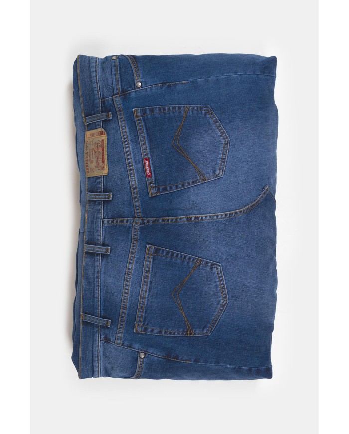 CUSCINO PER CANI SFODERABILE IN DENIM RICICLATO 80 x 60 cm