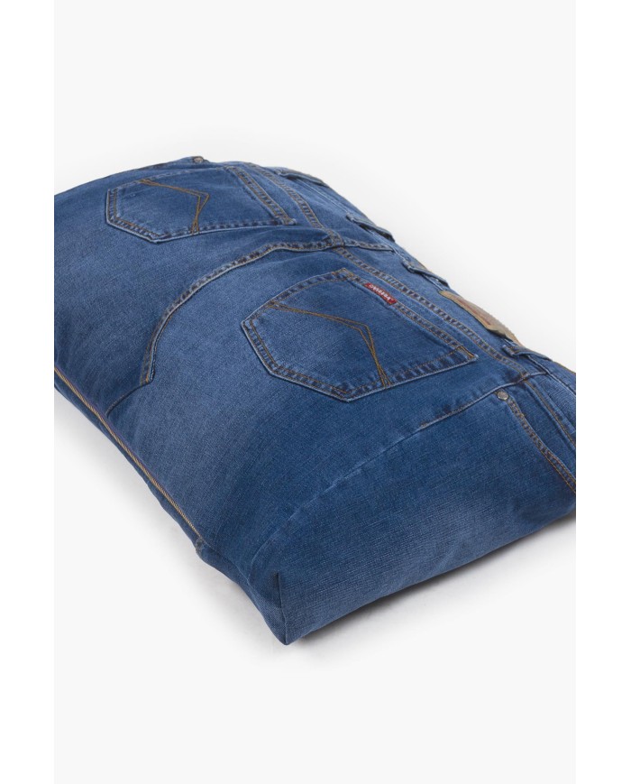 CUSCINO PER CANI SFODERABILE IN DENIM RICICLATO 80 x 60 cm