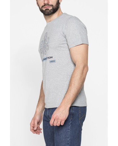 T-SHIRT “OCEANI PULITI” IN COTONE E PET RICICLATI