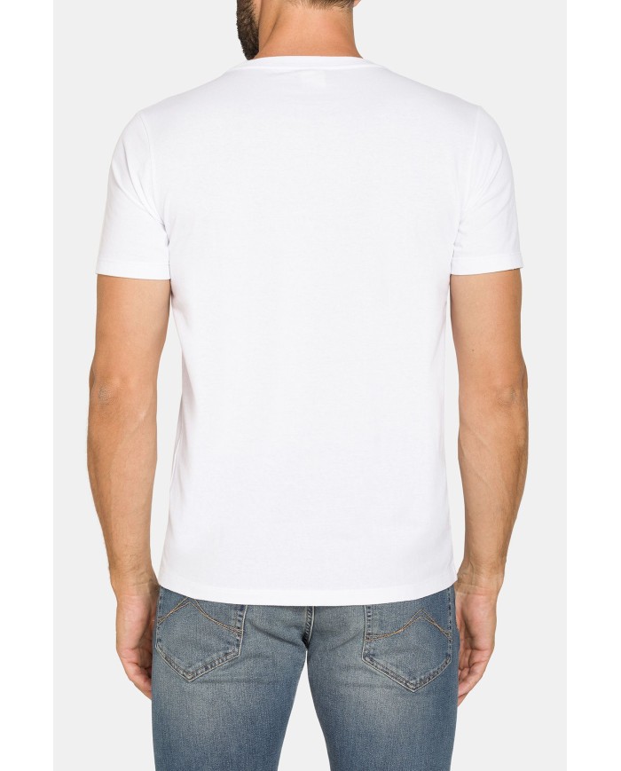 T-SHIRT “OCEANI PULITI” IN COTONE E PET RICICLATI