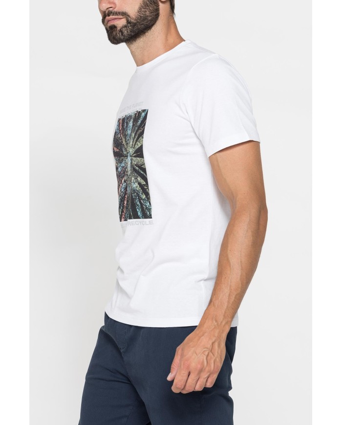 T-SHIRT “OCEANI PULITI” IN COTONE E PET RICICLATI
