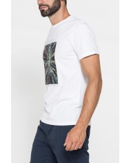 T-SHIRT “OCEANI PULITI” IN COTONE E PET RICICLATI