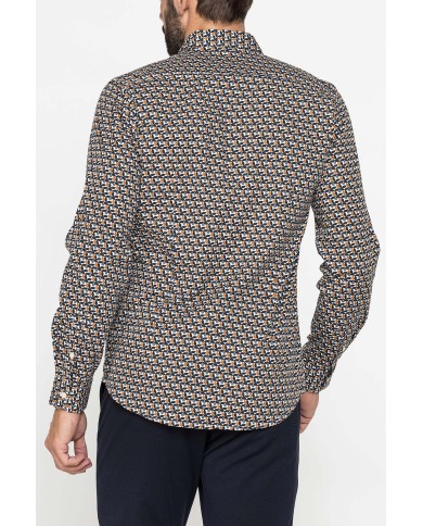 CAMICIA FANTASIA STAMPATA ELASTICIZZATA