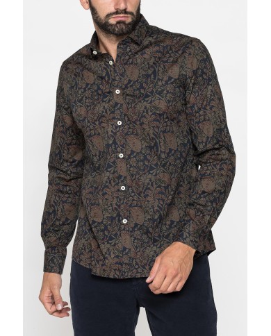 CAMICIA FANTASIA STAMPATA ELASTICIZZATA