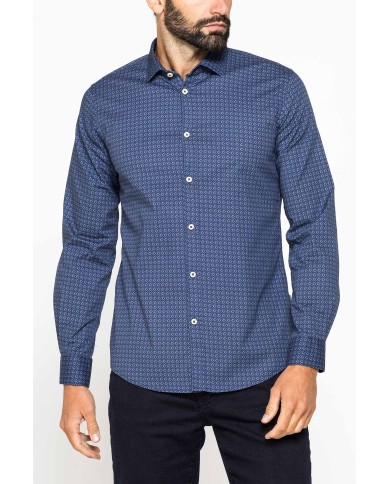 CAMICIA FANTASIA STAMPATA ELASTICIZZATA