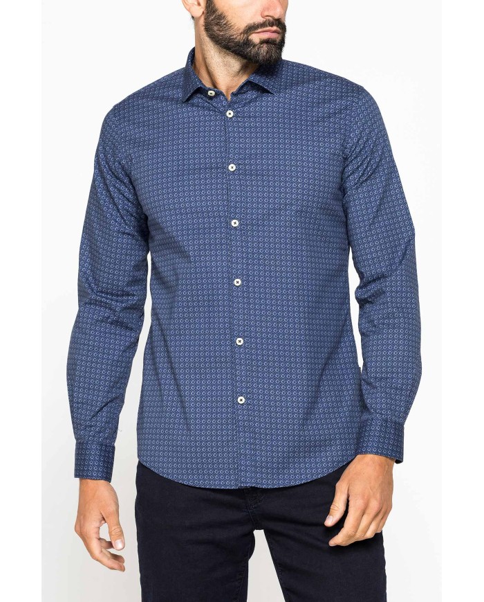 CAMICIA FANTASIA STAMPATA ELASTICIZZATA