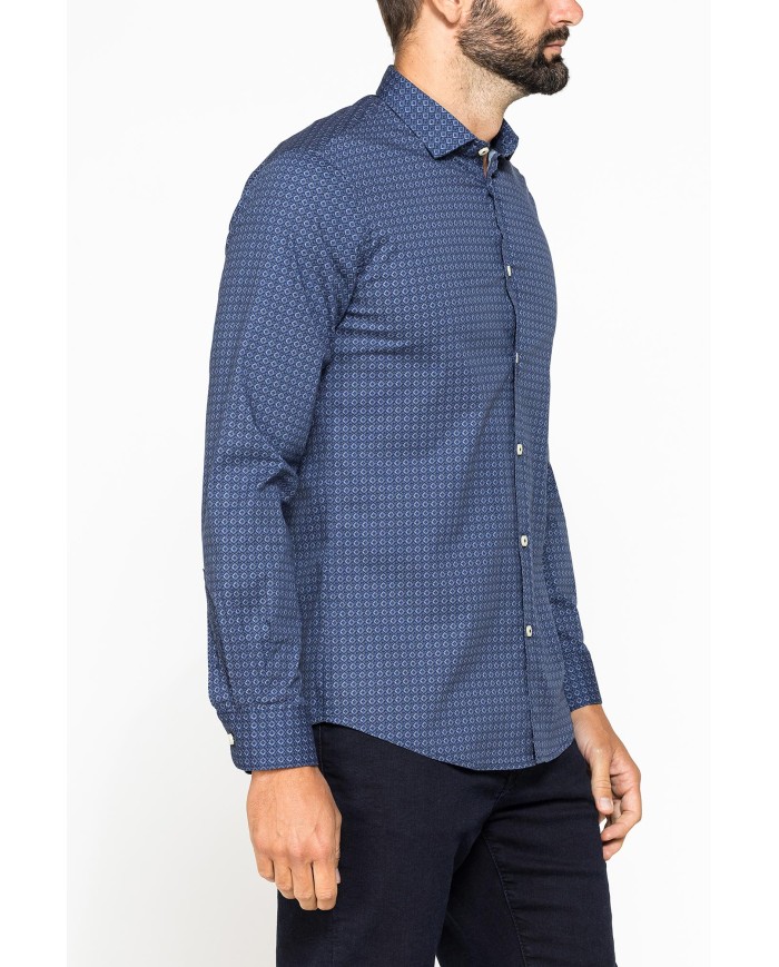 CAMICIA FANTASIA STAMPATA ELASTICIZZATA