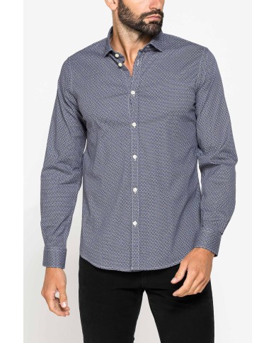 CAMICIA FANTASIA STAMPATA ELASTICIZZATA