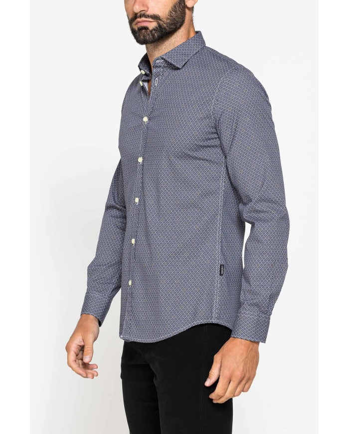 CAMICIA FANTASIA STAMPATA ELASTICIZZATA