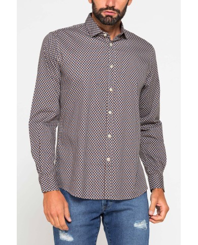 CAMICIA FANTASIA STAMPATA ELASTICIZZATA