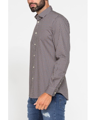 CAMICIA FANTASIA STAMPATA ELASTICIZZATA