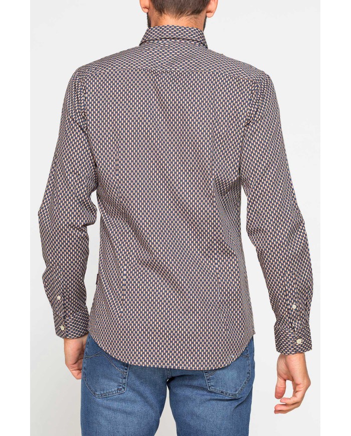 CAMICIA FANTASIA STAMPATA ELASTICIZZATA