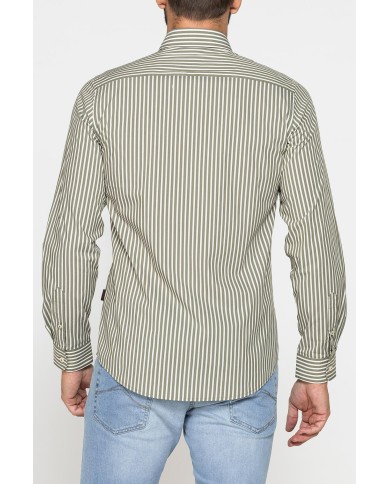 CAMICIA SLIM FIT IN COTONE ELASTICIZZATO