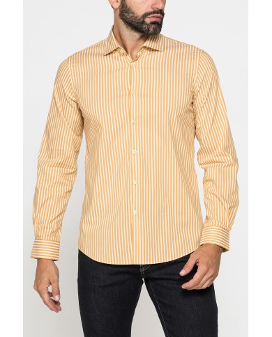 CAMICIA SLIM FIT IN COTONE ELASTICIZZATO