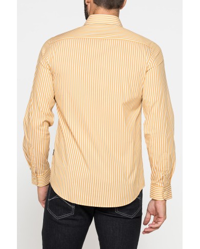 CAMICIA SLIM FIT IN COTONE ELASTICIZZATO