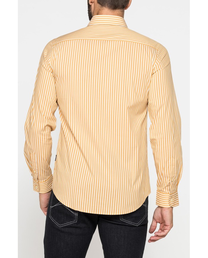 CAMICIA SLIM FIT IN COTONE ELASTICIZZATO