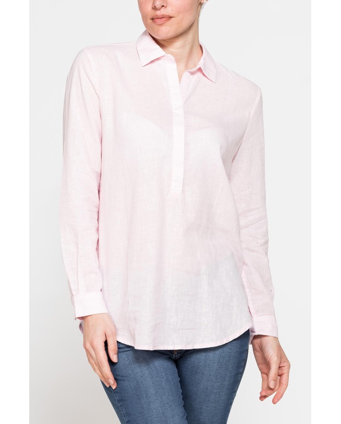 CAMICIA MODELLO SERAFINO IN TESSUTO LINO COTONE