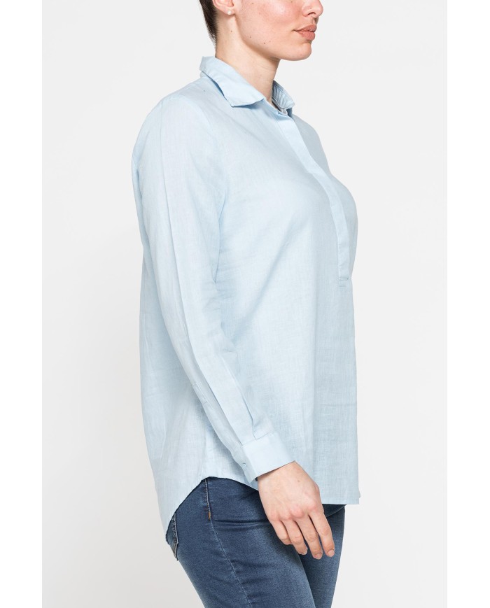 CAMICIA MODELLO SERAFINO IN TESSUTO LINO COTONE