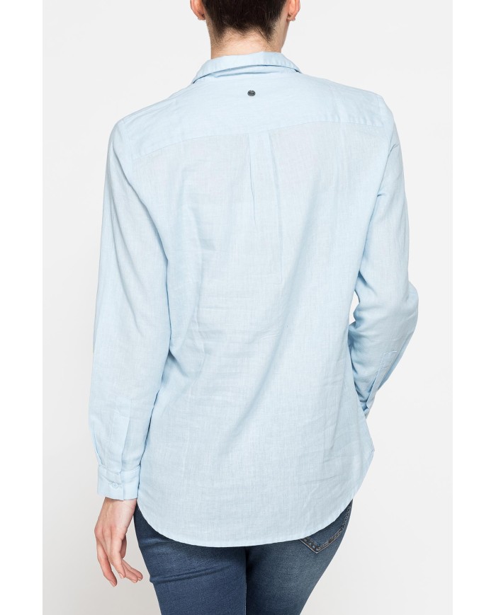 CAMICIA MODELLO SERAFINO IN TESSUTO LINO COTONE