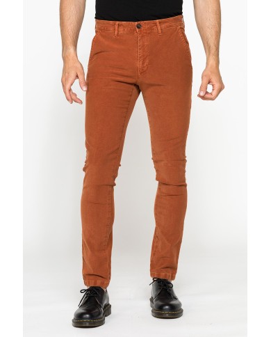 PANTALONE CHINO MOD. 617 SLIM FIT IN MOLESKIN ELASTICIZZATO