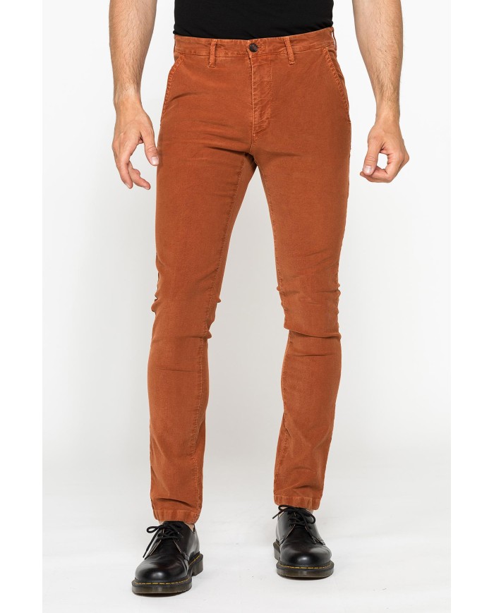 PANTALONE CHINO MOD. 617 SLIM FIT IN MOLESKIN ELASTICIZZATO
