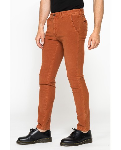 PANTALONE CHINO MOD. 617 SLIM FIT IN MOLESKIN ELASTICIZZATO