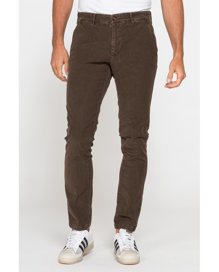 PANTALONE CHINO MOD. 617 SLIM FIT IN MOLESKIN ELASTICIZZATO