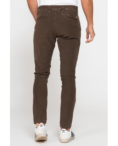 PANTALONE CHINO MOD. 617 SLIM FIT IN MOLESKIN ELASTICIZZATO