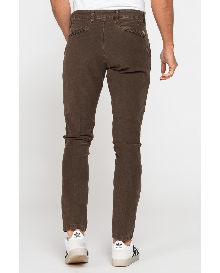 PANTALONE CHINO MOD. 617 SLIM FIT IN MOLESKIN ELASTICIZZATO