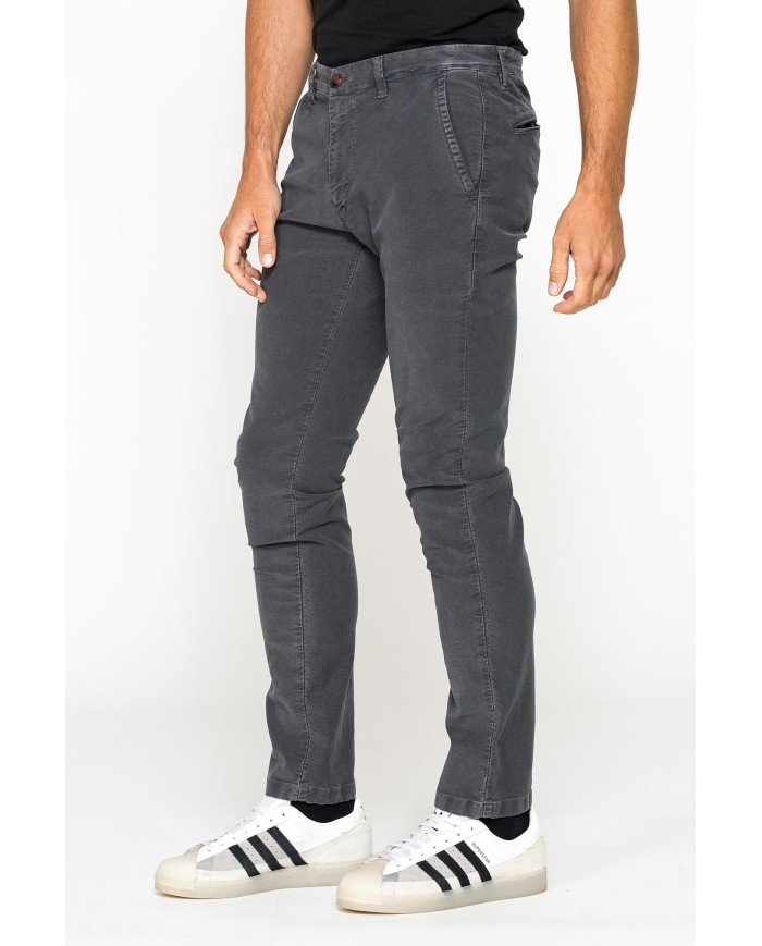 PANTALONE CHINO MOD. 617 SLIM FIT IN MOLESKIN ELASTICIZZATO