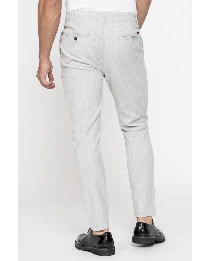 CHINO MODELLO 617 SLIM, IN TESSUTO A NAVETTA FANTASIA ELASTICIZZATO