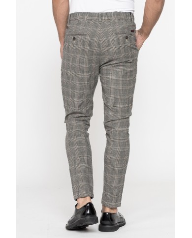 CHINO MODELLO 617 SLIM, IN TESSUTO A NAVETTA FANTASIA ELASTICIZZATO