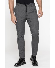 CHINO MODELLO 617 SLIM, IN TESSUTO A NAVETTA FANTASIA ELASTICIZZATO