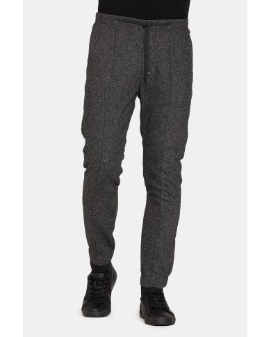 PANTALONE MOD. 639 Vita regolare con laccio e fondo stretto con elastico