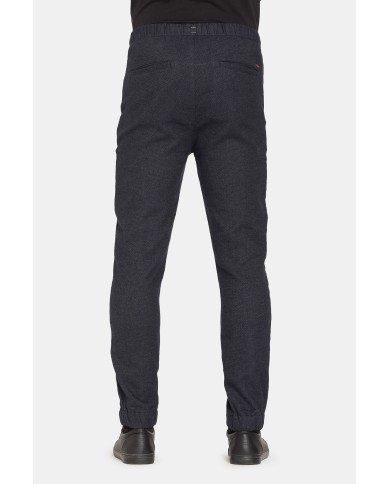 PANTALONE MOD. 639 Vita regolare con laccio e fondo stretto con elastico