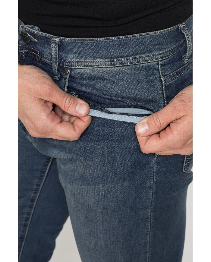 JEANS PASSPORT DA UOMO IN TESSUTO DENIM PLAY DA 10 oz.