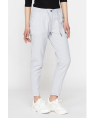 CHINOS IN MISTO LINO