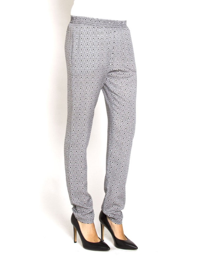 PANTALONE FLUIDO. MOD T771. Vita regolare e gamba regolare