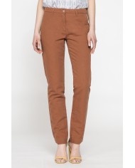 PANTALONE CHINO IN MISTO LINO