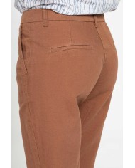 PANTALONE CHINO IN MISTO LINO