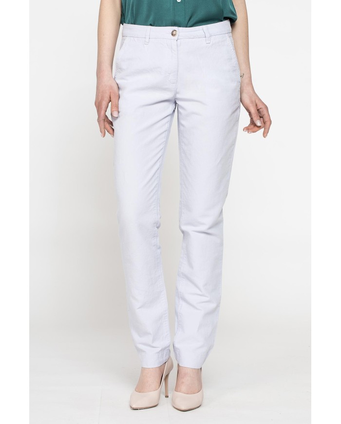 PANTALONE CHINO IN MISTO LINO