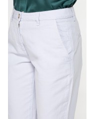 PANTALONE CHINO IN MISTO LINO