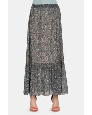 GONNA IN POLIESTERE STAMPATO. Vestibilità regolare.