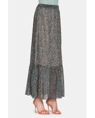 GONNA IN POLIESTERE STAMPATO. Vestibilità regolare.