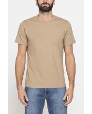 T-SHIRT MANICA CORTA IN COTONE MISTO LINO